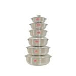 Ensemble de 06 marmites en ALUMINIUM de bonne qualité