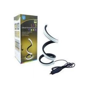 lampe de table LED en spirale moderne alimentée par USB
