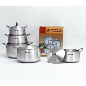 Ensemble 5 marmites en aluminium