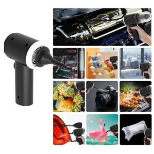 Mini Aspirateur et souffleur De Voiture Rechargeable Portable Sans Fil - Noir