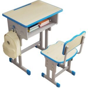 Bureau Enfant avec Rangement, Set Bureau pour Enfant