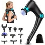 Pistolet de massage avec 10 têtes de rechange, pistolet de massage chauffant