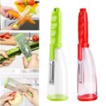 Éplucheur de Rangement Fonctionnel en Acier Inoxydable pour Légumes et Fruits avec Type de Rangement