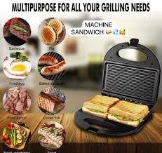 Machine à Sandwich Panini 750W noir