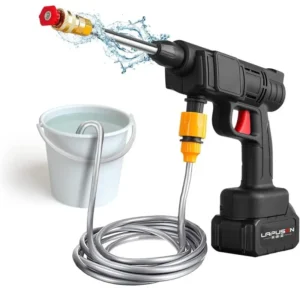 Pistolet pulvérisateur d'eau électrique sans fil, nettoyeur haute pression, portable, pistolet de lavage voiture et autres haute pression automatique, racole lave auto pour portes allées clôture
