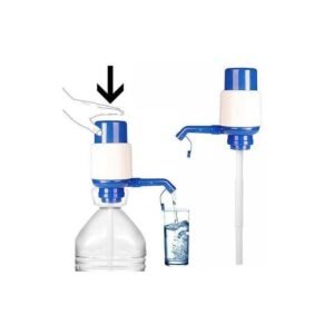 Pompe à eau manuelle pour bouteilles. Cet accessoire pratique permet de distribuer de l'eau