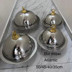 Serie de 4 bols HASNA avec couvercles en cloches en inox – Image 3