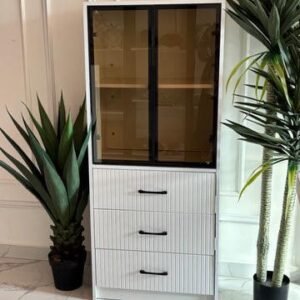 meuble de rangement moderne blanc et noir