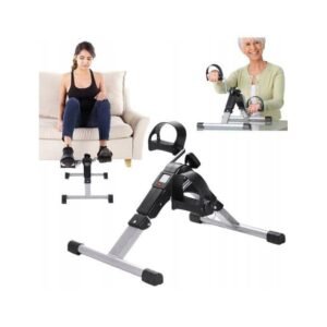 Mini vélo d'appartement à pédale, Entraîneur de mouvement pour bras et jambes, Pédalier Pliable Pratique