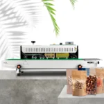 machine scellage automatique et rapide de sachets plastiques thermoplastiques.