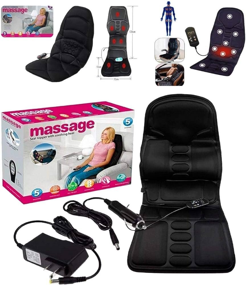siège de massage vibrant avec fonction chauffante pour voiture et maison – Image 2