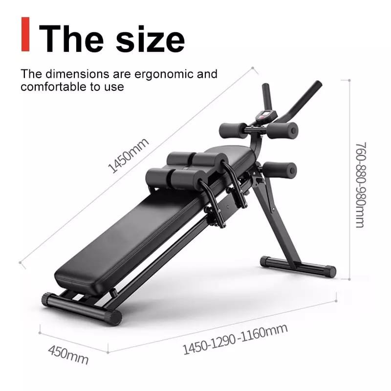 machine d'entraînement abdominale ComMax est un banc pliable et inclinable conçu pour renforcer tout le corps – Image 4