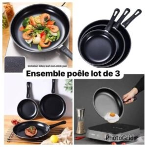 Poêles Lot De 3  à Grillades